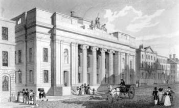 The Town Hall, Manchester, engraved by Richard Winkles, 1829 (engraving) | Obraz na stenu