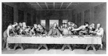 The Last Supper, engraved by Frederick Bacon, 1863 (engraving) | Obraz na stenu