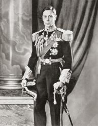 George VI, 1895 – 1952. King of the United Kingdom. From The Coronation of their majesties King George VI and Queen Elizabeth, Official Souvenir Programme published 1937 | Obraz na stenu