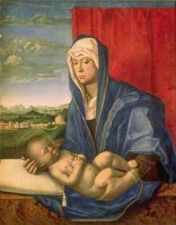 Virgin and Child (oil on wood) | Obraz na stenu