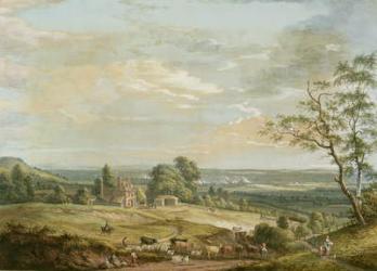 A Distant View of Maidstone, from Lower Bell Inn, Boxley Hill (gouache on paper) | Obraz na stenu