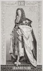 James II (1633-1701) from 'Illustrations of English and Scottish History' Volume I (engraving) | Obraz na stenu