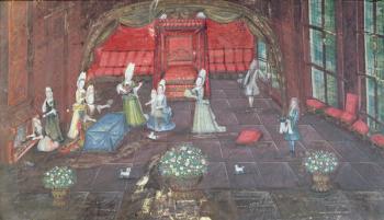 Apartment of a Noblewoman (gouache on paper) | Obraz na stenu