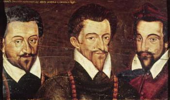 Portraits of Three Dukes of Guise (oil on panel) | Obraz na stenu