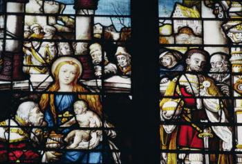 Adoration of the Magi, 14th century (stained glass) | Obraz na stenu