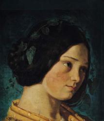 Portrait of Zelie Courbet, c.1842 (oil on canvas) | Obraz na stenu
