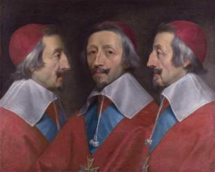 Triple Portrait of the Head of Richelieu, 1642 (oil on canvas) | Obraz na stenu