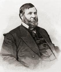 David Davis, 1815 1886. United States Senator from Illinois and associate justice of the United States Supreme Court. From The Century Magazine, published 1887. | Obraz na stenu