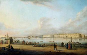View of the Winter Palace from Vasilyevsky Island, 1796 (oil on canvas) | Obraz na stenu