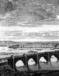 A View of Westminster Bridge (engraving) | Obraz na stenu