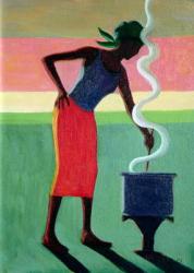Cooking Rice, 2001 (oil on canvas) | Obraz na stenu