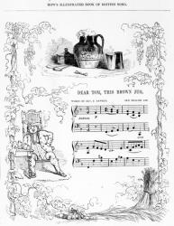 Dear Tom, This Brown Jug that now foams with mild ale..., song sheet from How's illustrated Book of British song (lithograph) | Obraz na stenu