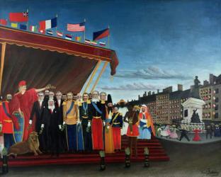 The Representatives of Foreign Powers Coming to Salute the Republic as a Sign of Peace, 1907 (oil on canvas) | Obraz na stenu