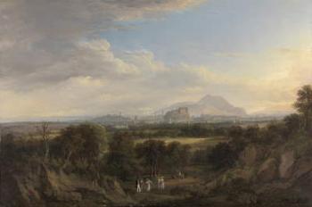 A View of Edinburgh from the West, c.1822-26 (oil on canvas) | Obraz na stenu