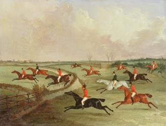 The Quorn Hunt in Full Cry: Second Horses, after a painting by Henry Alken (1785-1851) (oil on canvas) | Obraz na stenu