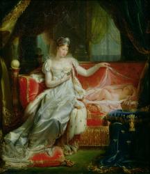 Empress Marie-Louise (1791-1847) and the King of Rome, 1812 (oil on canvas) | Obraz na stenu