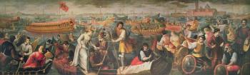 The Disembarcation of Catarino Cornaro in Venice in 1489 (oil on canvas) | Obraz na stenu