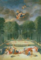The Groves of Versailles. View of the Theatre of Water with Nymphs waiting to receive Psyche (oil on canvas) | Obraz na stenu