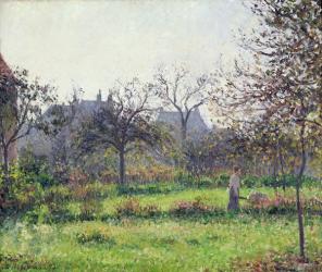 Morning Sun, Autumn, Eragny, 1897 (oil on canvas) | Obraz na stenu