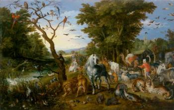 The Entry of the Animals into Noah's Ark, 1613 (oil on panel) | Obraz na stenu