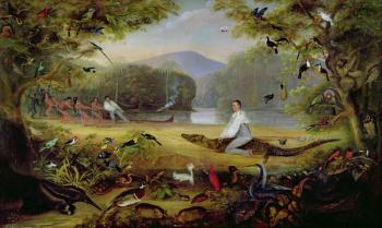 Charles Waterton capturing a cayman, 1825-26 | Obraz na stenu