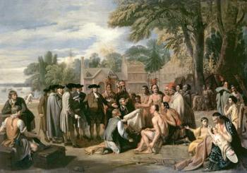 William Penn's Treaty with the Indians in November 1683, 1771-72 (oil on canvas) | Obraz na stenu