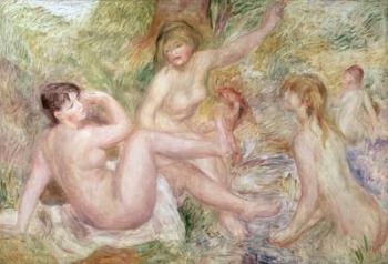 Study for the Large Bathers, 1885-1901 (oil on canvas) | Obraz na stenu