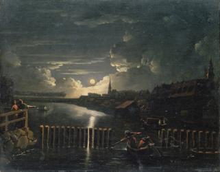 Binnenalster, 1764 (oil on panel) | Obraz na stenu