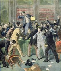 Election of the new President, from the illustrated supplement of 'Le Petit Journal', 9th July 1894 (colour litho) | Obraz na stenu