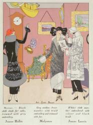 A Few Pretty Novelties, Costumes by Jeanne Hallee, Molyneux and Jeanne Lanvin from Art Gout Beaute, 1923 | Obraz na stenu