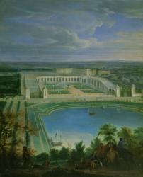 The Orangery and the Chateau at Versailles, 1696 (oil on canvas) | Obraz na stenu