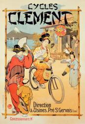Poster advertising 'Cycles Clement', Pre Saint-Gervais (colour litho) | Obraz na stenu