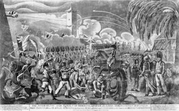 The Storming and Capture of Seringapatam by Lord Mornington, 4th May 1799, pub. by G. Thompson, 1800 (engraving) (b&w photo) | Obraz na stenu