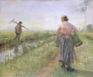 In the Morning, 1889 (oil on canvas) | Obraz na stenu