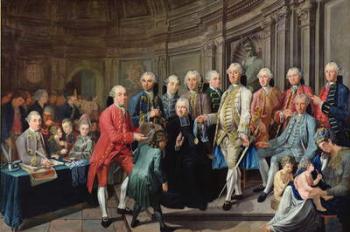 Distribution of the Academy Prizes for Drawing and Painting in Dunkirk in 1755 (oil on canvas) | Obraz na stenu