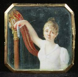 Portrait of Madame Beaumont (enamel on ivory) | Obraz na stenu