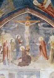 The Crucifixion, detail from the centre, from the chapel of St. John, 1347 (fresco) | Obraz na stenu