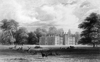 Bell House, Aveley, Essex, engraved by John Carr Armytage, 1832 (engraving) | Obraz na stenu