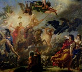 Allegory of the Battle of Austerlitz, 2nd December 1805 (oil on canvas) | Obraz na stenu