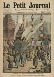 The Death of Chulalongkorn, King of Siam, illustration from 'Le Petit Journal', 6th November 1910 (colour litho) | Obraz na stenu