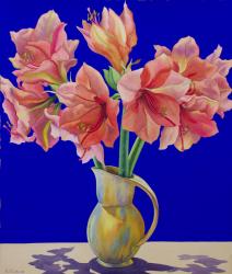 Amaryllis in a jug, 2007 (w/c and gouache on paper) | Obraz na stenu