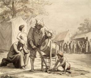 Acrobats at the Fair c.1865-69 (w/c on paper) | Obraz na stenu
