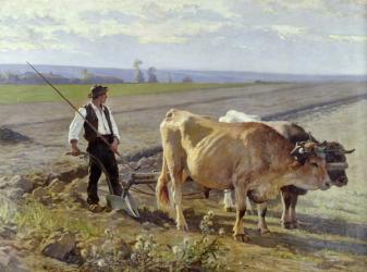 The Furrow, 1897 (oil on canvas) | Obraz na stenu