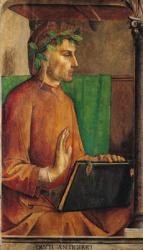 Portrait of Dante Alighieri (1265-1321), c.1475 (oil on panel) | Obraz na stenu