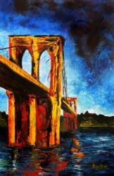 Brooklyn Bridge to Utopia, 2009 (acrylic on canvas) | Obraz na stenu