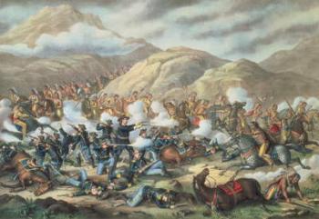 The Battle of Little Big Horn, June 25th 1876, 1889 (litho) | Obraz na stenu