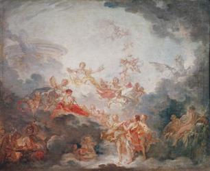 Apollo Crowning the Arts, c.1763-70 (oil on canvas) | Obraz na stenu