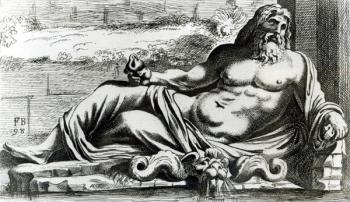 Neptune, c.1653 (etching) (b/w photo) | Obraz na stenu