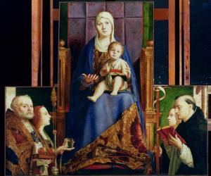 Madonna with Saint Nicholas of Bari | Obraz na stenu