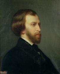 Portrait of Alfred de Musset (1810-57) (oil on canvas) | Obraz na stenu